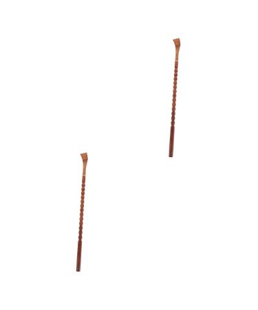 TOVINANNA 2 STK Hands scratch the tool for scratching manual back scratch Wooden tool massage device Wood portable scratching truck scratched from wooden wooden scratch Wenge