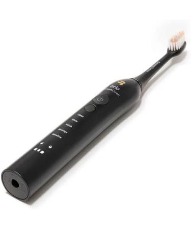 Ollie SmartClean Sonic Toothbrush - Electric Toothbrush for Adults with 5 Modes 6 Weeks Battery & 3 Brush Heads - Black - Buy Online on GoSupps.com