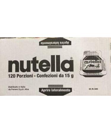 Nutella Ferrero - Single-dose spreadable cream 120 tubs 15g 1800g  - Buy Online on GoSupps.com