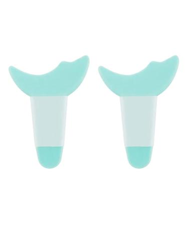 BBASILIYSD 2023 Silicone Eyeliner Stencils Wing Tips Marscara Drawing Lipstick Wearing Aid Face Tool Applicator Cream Resusable Makeup Mask Blue Size