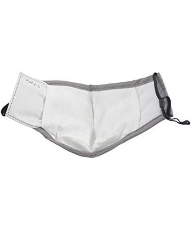 5 Layer Breathable Cotton Face Mask with Filter Reusable Black Face Masks Washable Uk with Adjustable Ear Straps Nose Wire & Replaceable Filters for Unisex Grey 2 - Buy Online on GoSupps.com