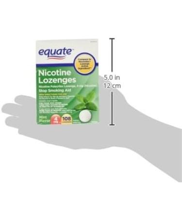 Equate Nicotine Lozenge 4mg - 108 Mint Flavor Lozenges - Buy Online on GoSupps.com