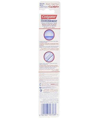 Colgate Double Action Toothbrush - Medium (12-Pack) | Effective Cleaning for Oral Health - Buy Online on GoSupps.com