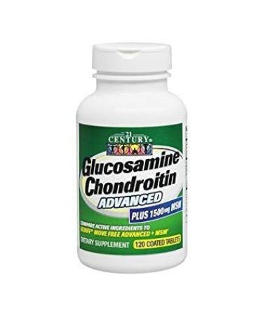 21St Century Glucosamine Chondroitin Advanced with Msm - 120 Tablets (Pack of 3)