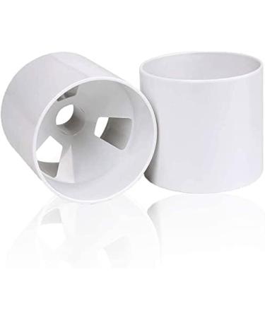 Golf Hole Putting Cup Set - USGA Regulation Conforming | 2 ABS Ivory White Cups | 4 Diameter x 4 Depth | Ideal for Practice Putting Green - Buy Online on GoSupps.com