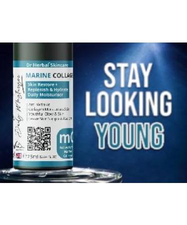 Dr. Herbal Marine Collagen Daily Moisturiser with Bladderwrack Caviar Aloe Vera Anti-Aging Cream for Wrinkle Reduction Skin Hydration Firmness & Rejuvenation - Buy Online on GoSupps.com