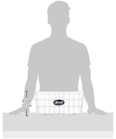 Drive Medical 10200B Walker Basket with Plastic Cup Holder  White - Buy Online on GoSupps.com