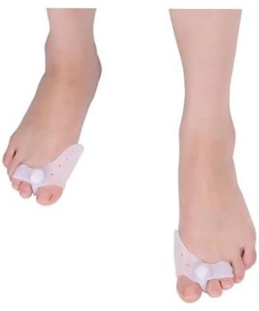 Gel Toe Separator for Overlapping Toes - Hallux Valgus Corrector, Hammer Toe Relief - 2 Pairs Foot Care Straighteners - Buy Online on GoSupps.com