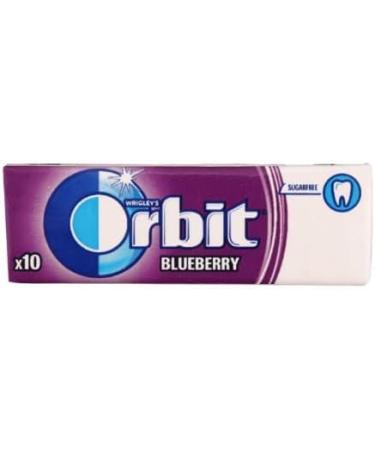 10 Packs of Original WRIGLEY'S Orbit/Extra Chewing Gum Packs Fresh Stock (Orbit - Blueberry 10 Pack) Helps keep Teeth Clean And Mouth Fresh
