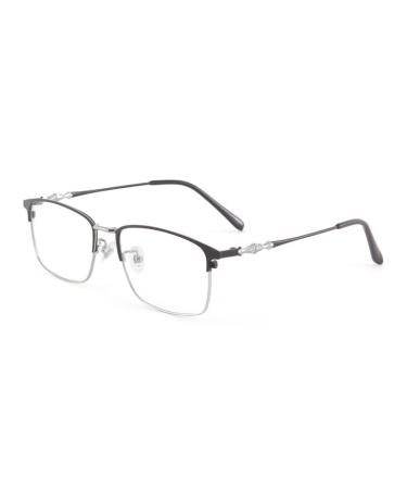 Zhuyiqz anti-eyes computer reader Anti-blue light reading glasses Stylish presbyopia glasses with a flat light mirror (color: C2 size: +200) +200 C2