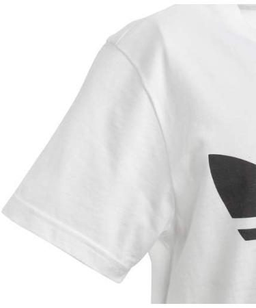adidas Originals Unisex Kids Trefoil Tee - Small White/Black - Buy Online on GoSupps.com