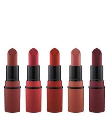 MAC Mini Lipsticks Set of 5 - Bold Shades | Long-Lasting Formula - Buy Online on GoSupps.com