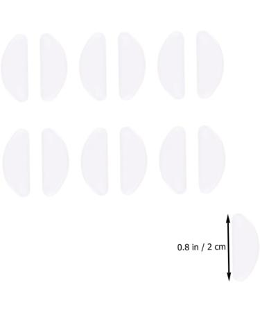 Gleavi 20 Pairs Self-Adhesive Silicone Nose Pads for Glasses - Anti-Slip Soft Nasal Pads Repair Set (White 1x2pcs) - Buy Online on GoSupps.com