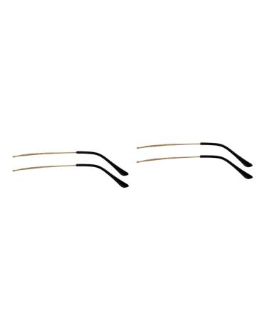 Ultechnovo 2 pairs of glasses accessories glasses fracture glasses Replace glasses bricks replacement glasses brick replacement bars sunglasses composition bracket metal universal glasses clip goldenx2st 13.8x0.5cmx2pcs