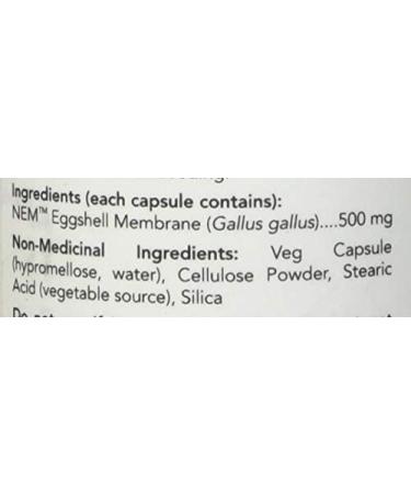 NOW Eggshell Membrane Nem Veg Capsules 500mg 60 Count - Buy Online on GoSupps.com