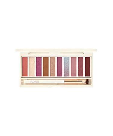 FLOWER BEAUTY Shimmer & Shade Eyeshadow Palette - Sugar Rush | 10 Matte & Shimmery Shades for Stunning Eye Makeup | Cruelty Free with Brush - Buy Online on GoSupps.com