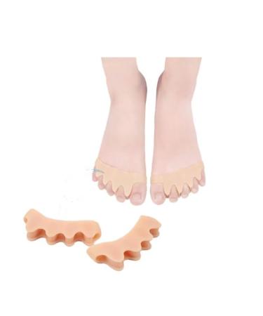 Toe Separator Bunion Pain Relief Pads Foot Corrector Beige