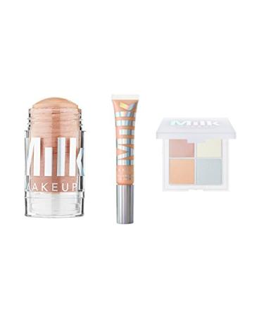 Milk Makeup Milk Makeup Quad in Mars holographic stick lip gloss and holographic powder