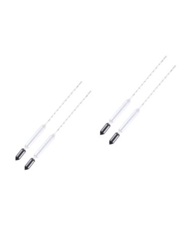 ULTECHNOVO 4 Pcs Aquarium Glass Hydrometer Glass Density Meter Glass Float Meter Light Meter Liquid Photometer Assorted Color 1.2-1.3x2pcs 29.5X1.7cmx2pcs