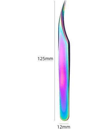 UUYYEO Eyelash Tweezers 4 Pack - Stainless Steel Curved Precision Tweezers for Eyelash Extensions - Ideal for Professional & DIY Use - Buy Online on GoSupps.com
