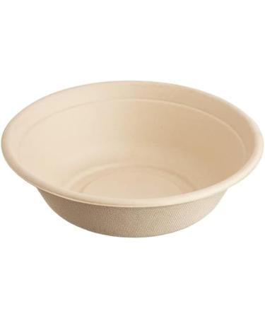 50 Count Sugarfiber 32oz Round Paper Bowls - Disposable Compostable Eco-Friendly Containers for Meal Prep and Catering - Buy Online on GoSupps.com