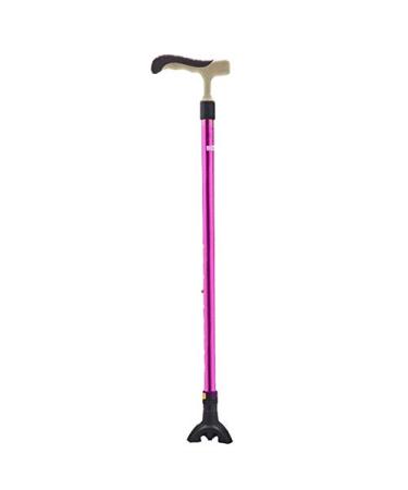 Walking Stick Crutches Lightweight with Ergonomic Handle Canes 9 Height Adjustable for Elderly Elderly Men Arthritis Seniors Injured Women Disabled with Non-Slip Base (Color : Pink) powerfully