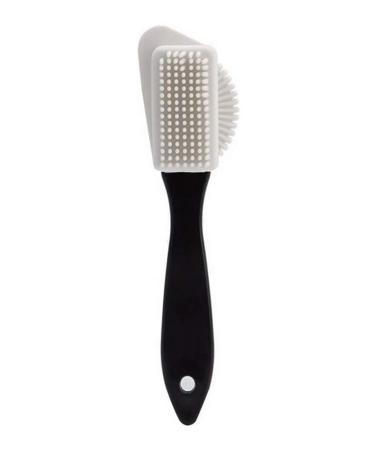 Shoe Brush Suede Shoe Brush 3 Side Cleaning Brush and Eraser Erasers Set Black S Shaped Shoes Cleaner Brush