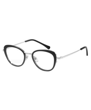 Blue Light Blocking Eyewear Reading Glasses Anti UV Computer Readers New Flat Light Mirror for Women/Men +250 Black-golden