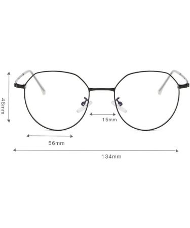 LTSRLL Retro Round Metal Reading Glasses - Oval Vintage Blue Light Blocking & Glare-Free Presbyopia Glasses (+250 Silver-Black) - Buy Online on GoSupps.com
