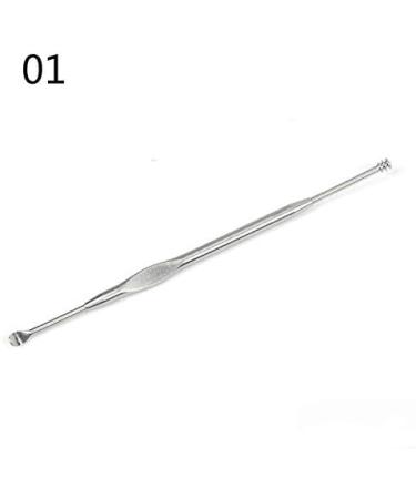1PCS Ear Wax Pickers Stainless Steel Ear Picks Wax Removal Curette Remover Cleaner Ear Care Tool Earpick Facial Beauty Tools - (Color: 02) - Buy Online on GoSupps.com