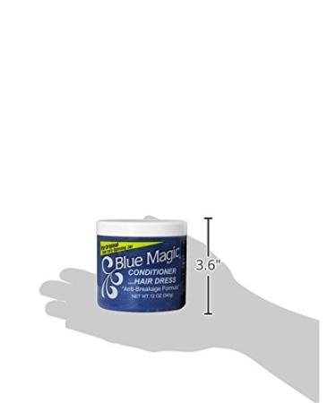 Blue Magic Conditioner Hair Dress Original 12-Ounce Jar - Nourishing & Moisturizing Formula - Buy Online on GoSupps.com
