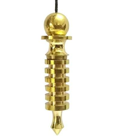 Jet Quality 6 Plate Ring Brass & Plated Metal Isis Pendulum - Healing Dowsing Tool A++ | Shop Internationally - Buy Online on GoSupps.com