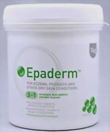 EPADERM OINTMENT 1000G - TUB ECZEMA PSORIASIS AND OTHER DRY SKIN CONDITIONS-3 IN 1 EMOLLIENT BATH ADDITIVE AND SKIN CLEANSER - 1 KG by Epaderm