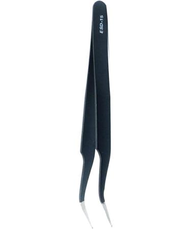 Dajidafu Stainless Steel Tweezers Anti-static Curved Nail Art Picking Pointed Rhinestones Nippers Elbow Precision Tools - Buy Online on GoSupps.com