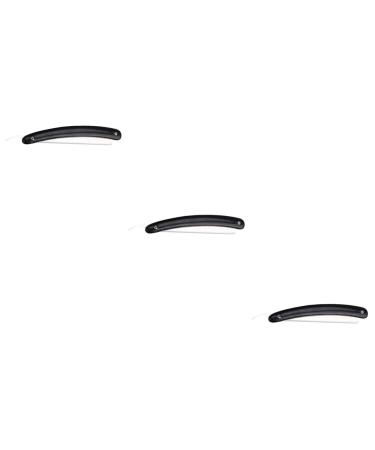 Beavorty 3 Pcs Straight Barber Razor Straight Razor Manual Shaver Safety Razor Shaving Brush Hand Head Beard