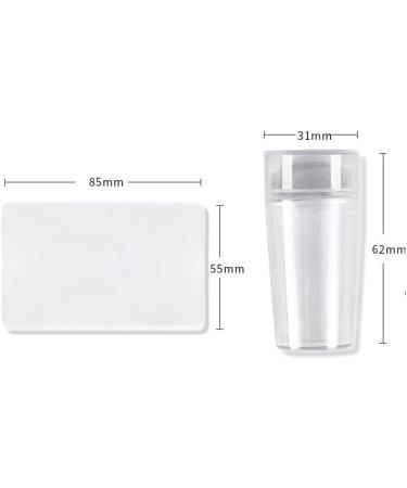 BUDOCI Easy French Manicure Stamp Kit 4pcs Nail Art Jelly Stamper with Scrapers Set & 4 Replaces Silicone Head for Stamping French Nail Tip Home DIY Nail Salon 8 Piece Set - Buy Online on GoSupps.com