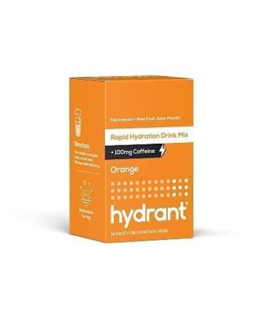 Hydrant Rapid Hydration Drink Mix +100 mg Caffeine Orange 12 Pack 0.28 oz (7.9 g) Each