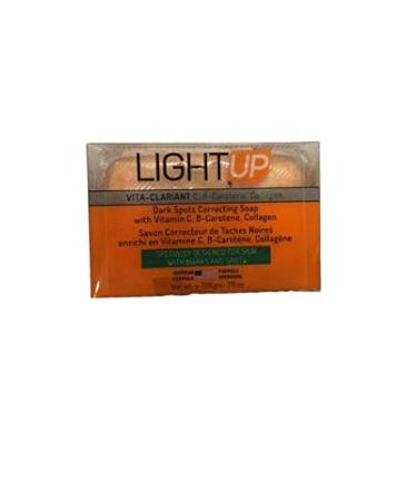 Light-up stain corrector soap enriched with vitamin C and B-carotene whitening whitening and exfoliating soap. C is a soap that makes the skin smooth and shiny