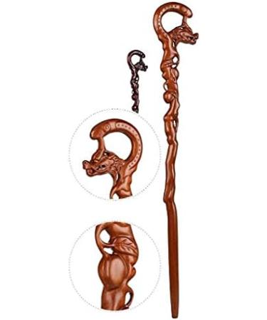 SilteD Canes Crutch Pear Wood Cane Wooden Faucet Engravable Head Handle Walking Stick High-End Walking Cane Suitable Gift for The Elderly 94cm crutch-11.19 - Buy Online on GoSupps.com