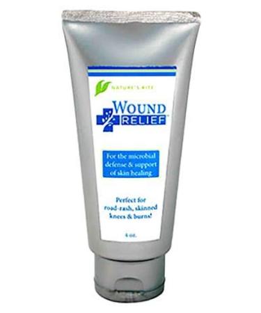 Nature's Rite Wound Relief Healing Oitment Fast Acting Wound Healing Cream Natural Formula with Silver Colloid and Aloe Vera