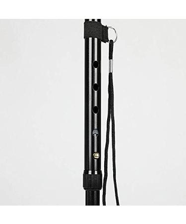 SilteD Adjustable Crutches Folding Walking Cane with LED Light Pivoting 3 Base Adjustable Walking Stick Lightweight Aluminum Offset Cane for Man/Woman Crutches - Buy Online on GoSupps.com