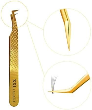 Premium Diamond Tip Precision Tweezers for Eyelash Extensions & 5D Volume Technique - International Shipping - Buy Online on GoSupps.com