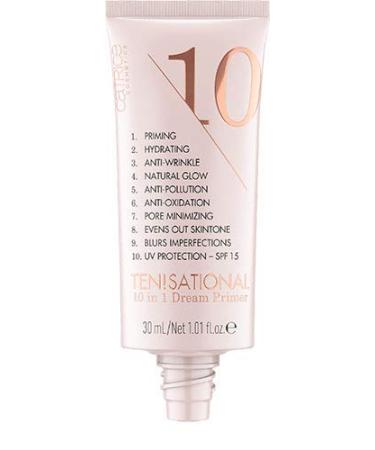 Catrice Ten! Sational 10 in 1 Dream Primer - Anti-Aging Moisturizing Vegan Formula for Dry Skin | SPF 15 UVA & UVB Protection - 3x30ml Pack - Buy Online on GoSupps.com