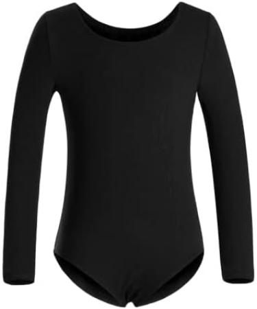 WYHDY Girls Team Dance Leotard 10-12 Years - Short/Long/Ruffle Sleeve Ballet Dancewear in Black - Buy Online on GoSupps.com
