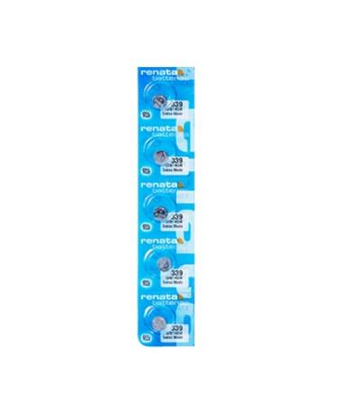Renata Batteries 339 Silver Oxide 0% Mercury Watch Battery (5 Pack)