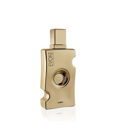 Evoke Gold for Women EDP - Eau de Parfum 75ML (2.5 oz) | Arabian Perfumery | Fresh & Spicy Opening Through Pink Pepper & Bergamot Floral Heart w/ Orris Woody & Powdery Base | Glamorous | by Ajmal - Buy Online on GoSupps.com