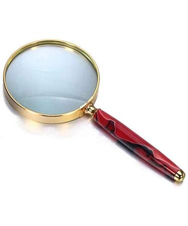 Magnifying Glasses Vision aids 3X Magnifying Glass Handheld Retro for Seniors Low Vision Books Pages Magazines Newspapers Maps Stationery Office Supplies 1PCS Better Life