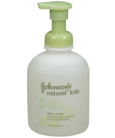 Johnson & Johnson Kids Natural 2-in-1 Hand & Face Face Wash 10 oz.