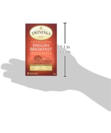 Twinings English Breakfast Tea 20 Tea Bags - Buy Online on GoSupps.com