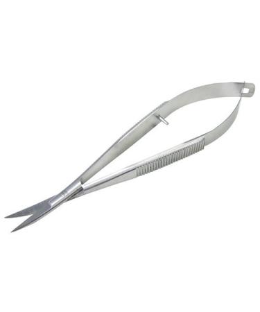 SANDBROS Facial Hair Scissors-Eyebrow Trimmer-Grooming Scissors for Eyebrow Shaping Ear Nose Nostril Hair & Mustache (Micro Scissors Curved 4.5")